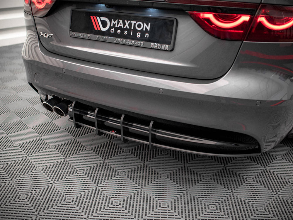 Maxton Design Street PRO Rear Diffuser Jaguar XF R-sport MK2 (2015-2020) - JAXF2RSPORTCNC-RS1