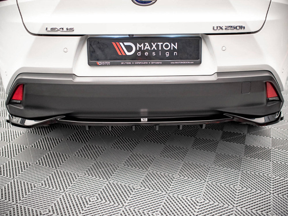 Maxton Design Central Rear Splitter (Vertical Bars) Lexus UX MK1 (2018-) - LE-UX-1-RD1+RD2