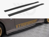 Maxton Design Street PRO Side Skirts Diffusers Nissan 370Z Nismo Facelift (2014-2020) - NI370ZNISMOCNC-SD1