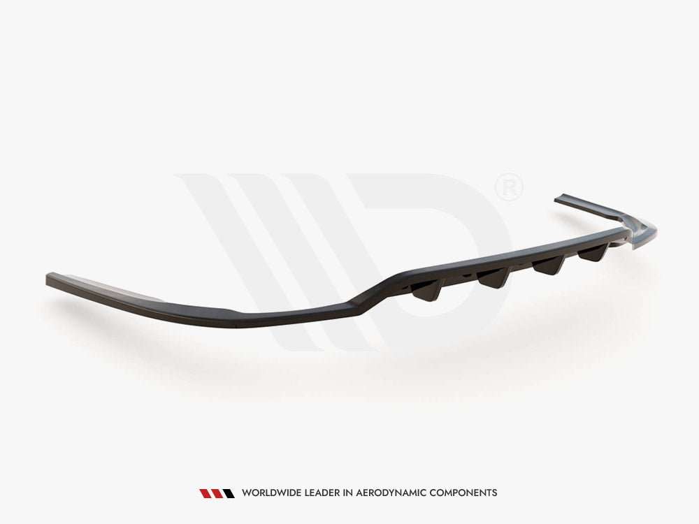 Maxton Design Central Rear Splitter (Vertical Bars) Dodge Charger RT MK7 Facelift (2014-) - DO-CH-2-RT-RD1+RD2