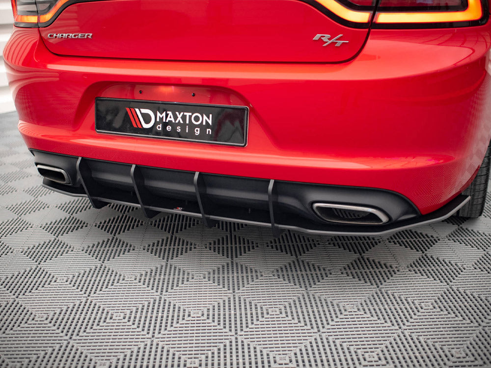 Maxton Design Street PRO Rear Diffuser Dodge Charger RT MK7 Facelift (2014-) - DOCH2RTCNC-RS1