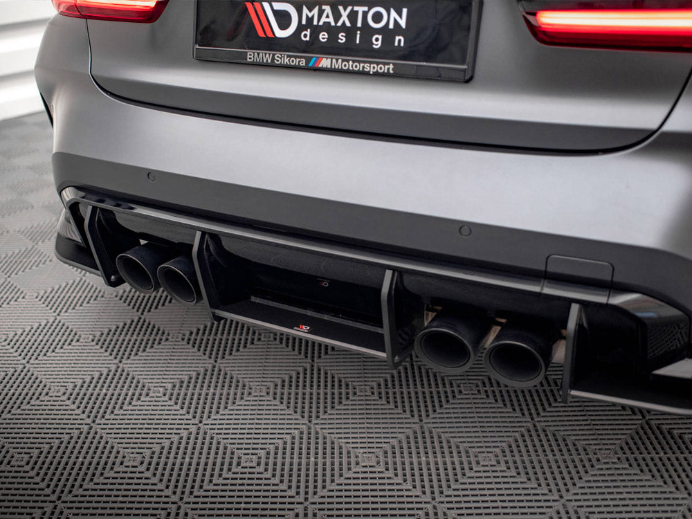 Maxton Design Street PRO Rear Diffuser BMW M3 G80 (2021-) - BM3G80MCNC-RS1