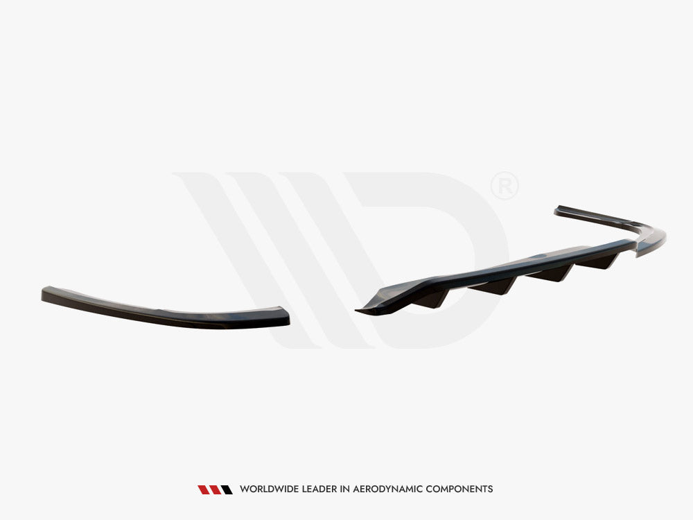 Maxton Design Central Rear Splitter (Vertical Bars) Opel / Vauxhall Insignia MK2 (2017-) - OP-IS-B-RSD1+RD1