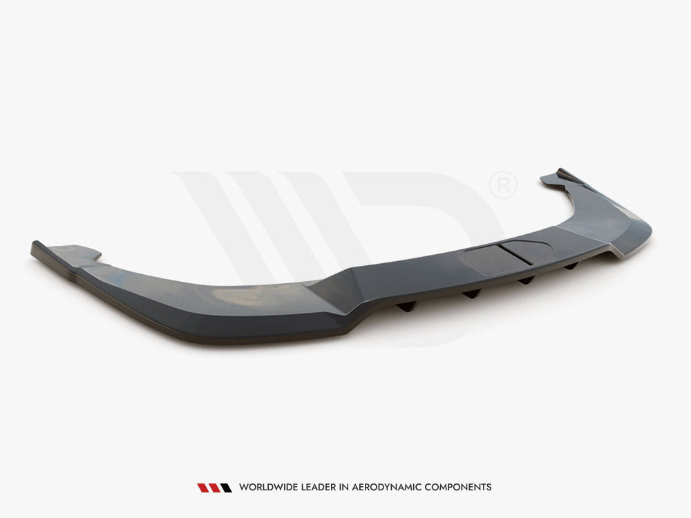 Maxton Design Central Rear Splitter (Vertical Bars) Skoda Enyaq IV (2020-) - SK-EN-1-RD1+RD2