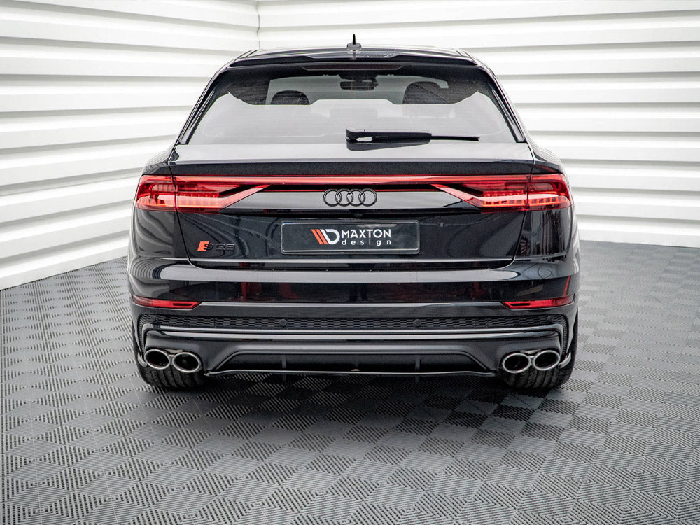 Maxton Design Central Rear Splitter (Vertical Bars) Audi SQ8 MK1 (2020-) - AU-SQ8-1F-RD1+RD2