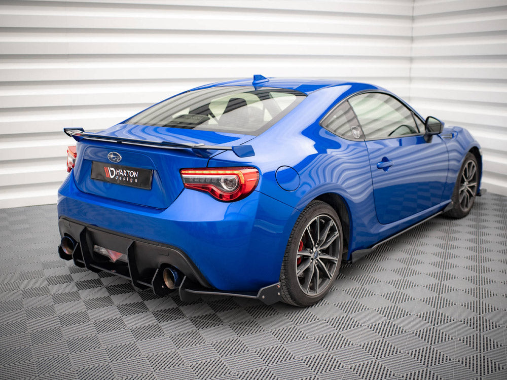 Maxton Design Street PRO Rear Side Splitters (+flaps) Subaru BRZ MK1 Facelift (2017-2020) - SUBRZ1FCNC-RSD1+RSF1