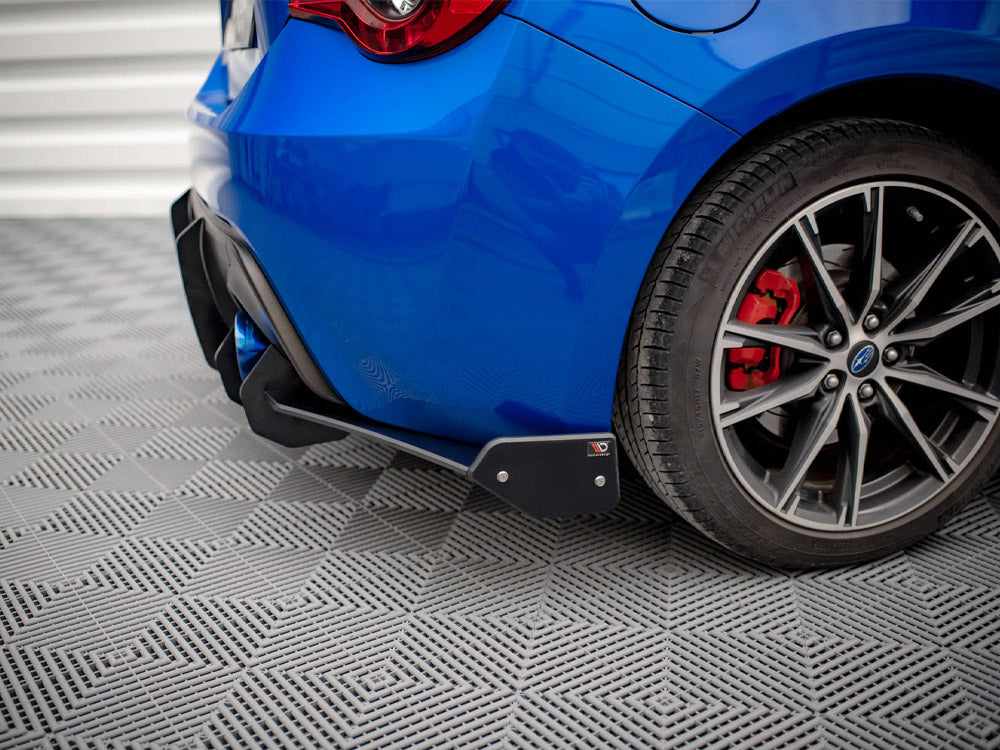 Maxton Design Street PRO Rear Side Splitters (+flaps) Subaru BRZ MK1 Facelift (2017-2020) - SUBRZ1FCNC-RSD1+RSF1