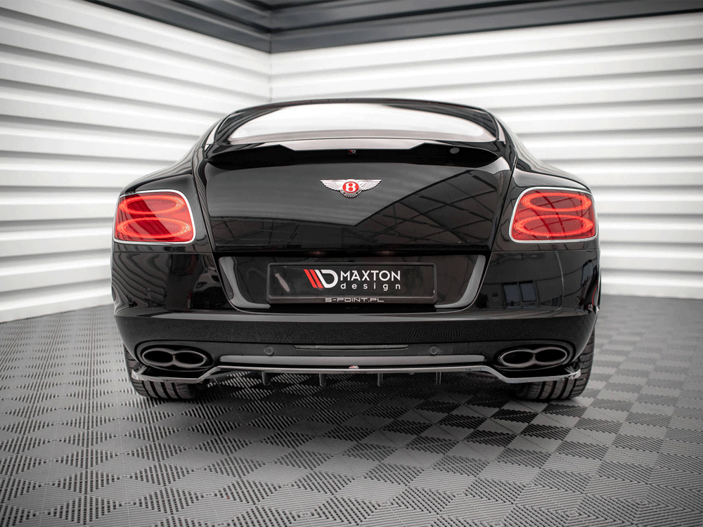 Maxton Design Central Rear Splitter (Vertical Bars) Bentley Continental GT V8 S MK2 (2014-2016) - BE-CO-GT-1F-RD1+RD2