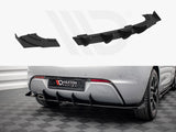 Maxton Design Street PRO Rear Valance (+flaps) Opel Astra GTC Opc-line J (2011-2018) - OPASJGTCOPCLINECNC-RS1+RSF1