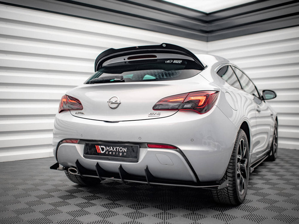 Maxton Design Street PRO Rear Valance (+flaps) Opel Astra GTC Opc-line J (2011-2018) - OPASJGTCOPCLINECNC-RS1+RSF1