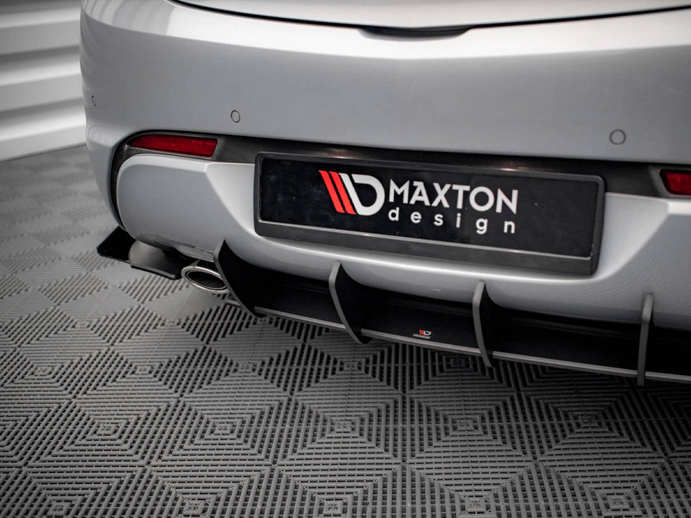 Maxton Design Street PRO Rear Valance (+flaps) Opel Astra GTC Opc-line J (2011-2018) - OPASJGTCOPCLINECNC-RS1+RSF1