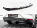 Maxton Design Central Rear Splitter (Vertical Bars) Ford Mustang Mach-e MK1 - FO-MU-MACHE-1-RD1+RD2