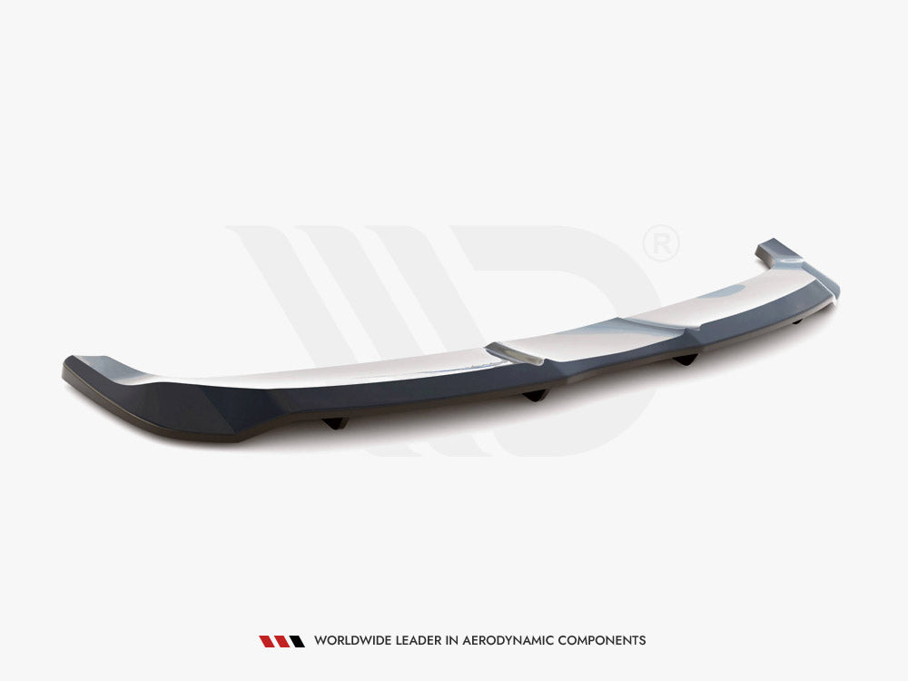 Maxton Design Central Rear Splitter (Vertical Bars) Ford Mustang Mach-e MK1 - FO-MU-MACHE-1-RD1+RD2