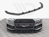 Maxton Design Street PRO Front Splitter Audi S3 Sportback 8V Facelift – AUS33FSBCNC-FD1