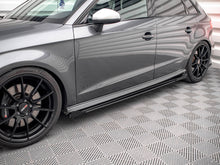 Load image into Gallery viewer, Maxton Design Street PRO Side Skirts Diffusers (+flaps) Audi S3 Sportback 8V Facelift - AUS33FSBCNC-SD1+SF1