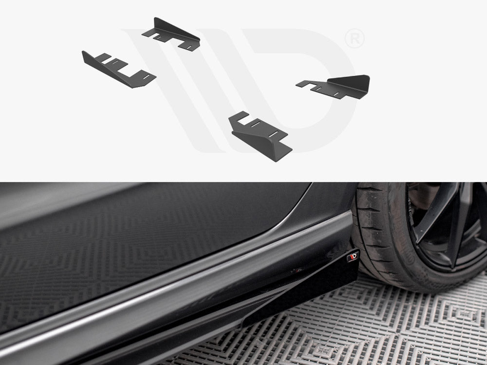 Maxton Design Side Flaps Audi S3 Sportback 8V Facelift - AUS33FSBCNC-SF1