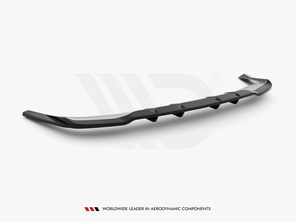 Maxton Design Central Rear Splitter (Vertical Bars) Mercedes GLE Coupe AMG Line C167 - ME-GLE-C167-AMGLINE-RD1+RD2