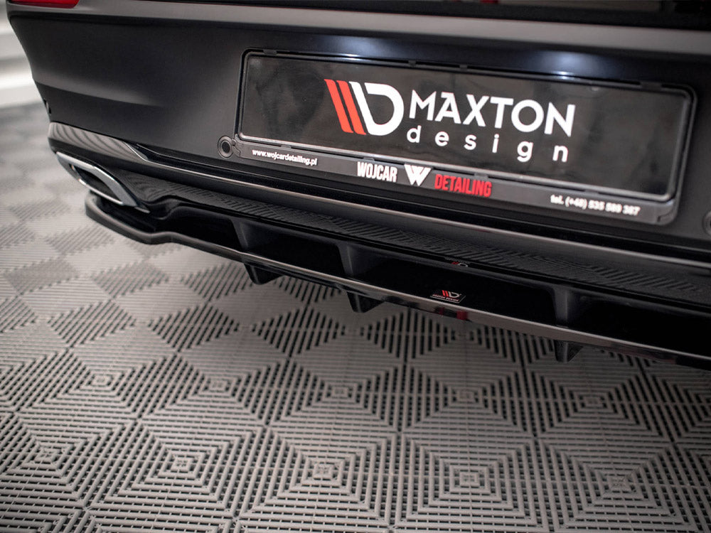 Maxton Design Central Rear Splitter (Vertical Bars) Mercedes GLE Coupe AMG Line C167 - ME-GLE-C167-AMGLINE-RD1+RD2