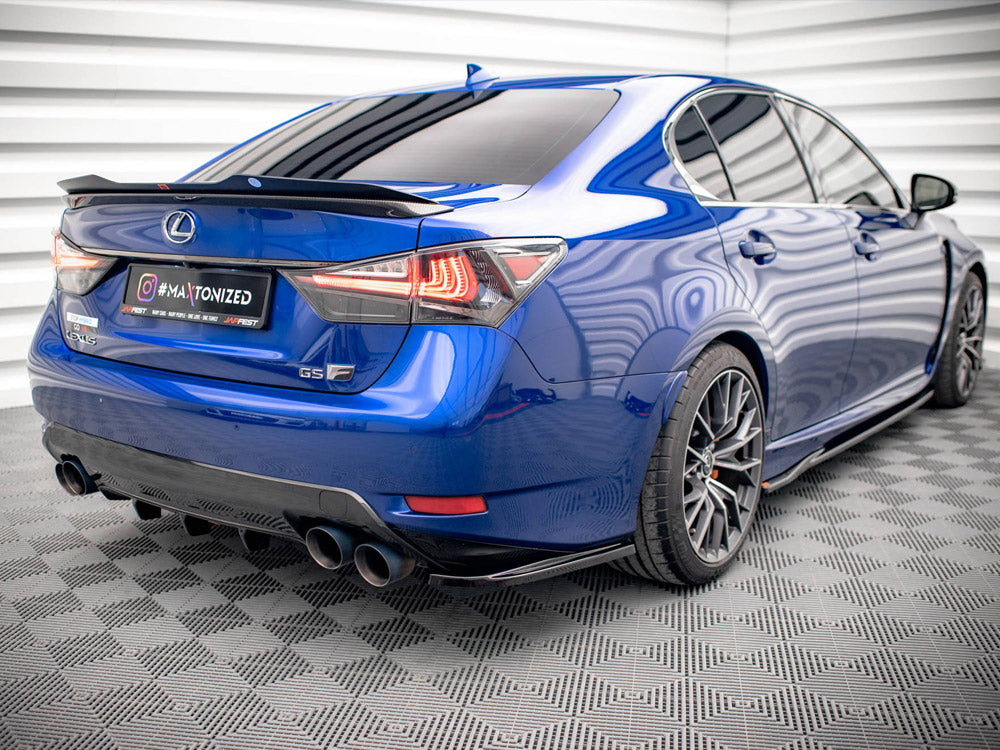 Maxton Design Rear Side Splitters Lexus GS F Mk4 Facelift - LE-GSF-4F-RSD1