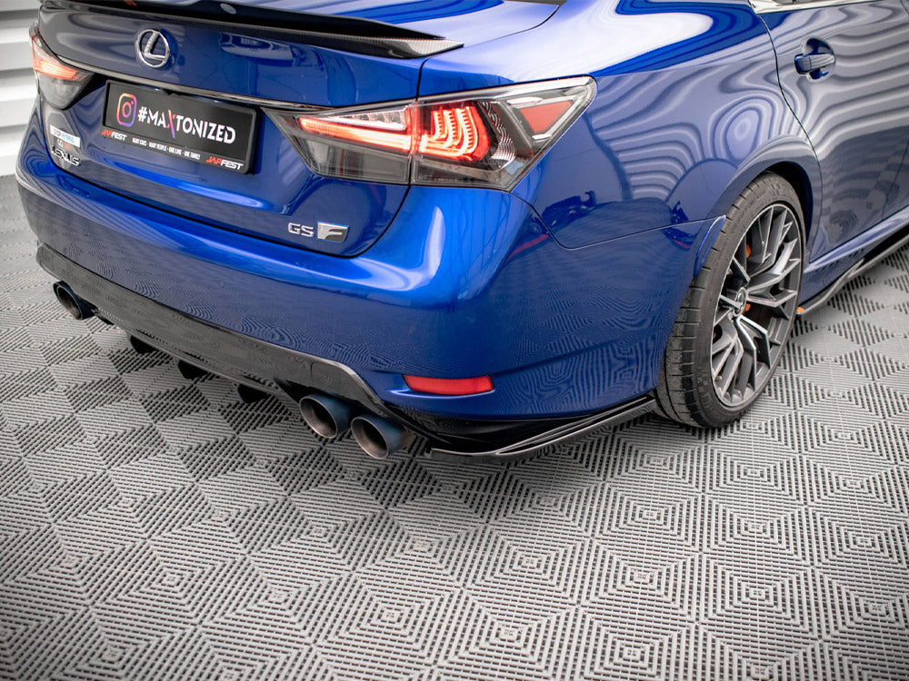 Maxton Design Rear Side Splitters Lexus GS F Mk4 Facelift - LE-GSF-4F-RSD1