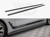 Maxton Design Street PRO Side Skirts Diffusers BMW 4 Gran Coupe M-Pack G26 - BM4G26MPACKGCCNC-SD1