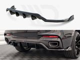 Maxton Design Central Rear Splitter (Vertical Bars) BMW X6 M Sport F16 – BM-X6-16-MPACK-RD1+RD2