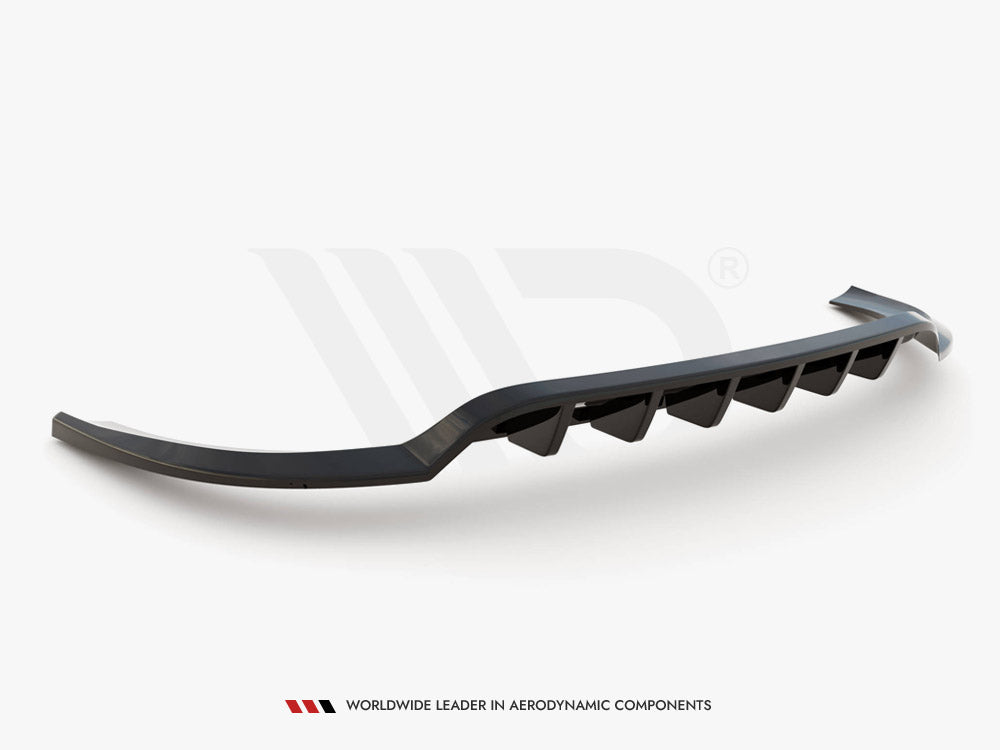 Maxton Design Central Rear Splitter (Vertical Bars) Hyundai ix35 Mk1 - HY-IX35-1-RD1+RD2