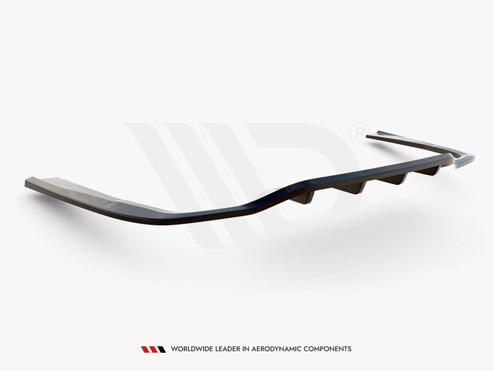 Maxton Design Central Rear Splitter (Vertical Bars) Mercedes E AMG Line W213 Facelift - ME-E-213F-AMGLINE-RD1+RD2