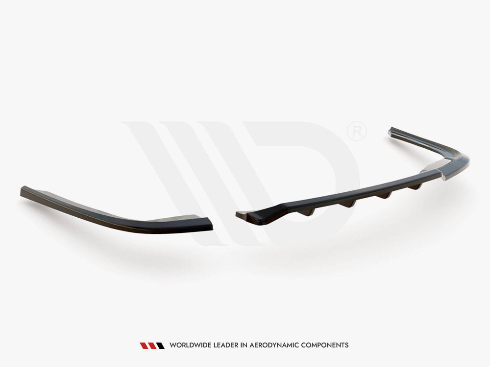 Maxton Design Central Rear Splitter (Vertical Bars) BMW 3 GT F34 - BM-3-34-GT-RSD1+RD1