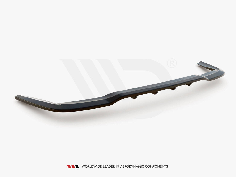 Maxton Design Central Rear Splitter (Vertical Bars) Mercedes B W246 Facelift - ME-B-246F-RD1+RD2