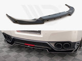 Maxton Design Central Rear Splitter (Vertical Bars) Nissan GTR R35 Facelift - NI-GTR-4F2-RD1+RD2