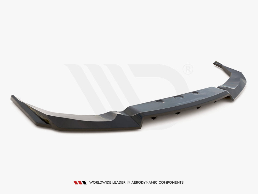 Maxton Design Central Rear Splitter (Vertical Bars) Nissan GTR R35 Facelift - NI-GTR-4F2-RD1+RD2