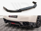 Maxton Design Central Rear Splitter + Flaps Nissan GTR R35 Facelift - NI-GTR-4F2-RD1+RD2+RSF