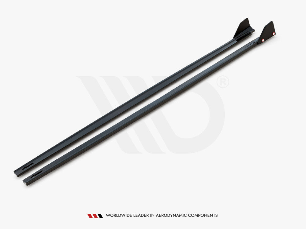 Maxton Design Side Skirts Diffusers V.1 + Flaps Toyota Yaris Mk4 - TO-YA-4-SD1+SF