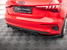 Load image into Gallery viewer, Maxton Design Central Rear Splitter (Vertical Bars) Audi A3 Sportback 8Y - AU-A3-8Y-RD1+RD2