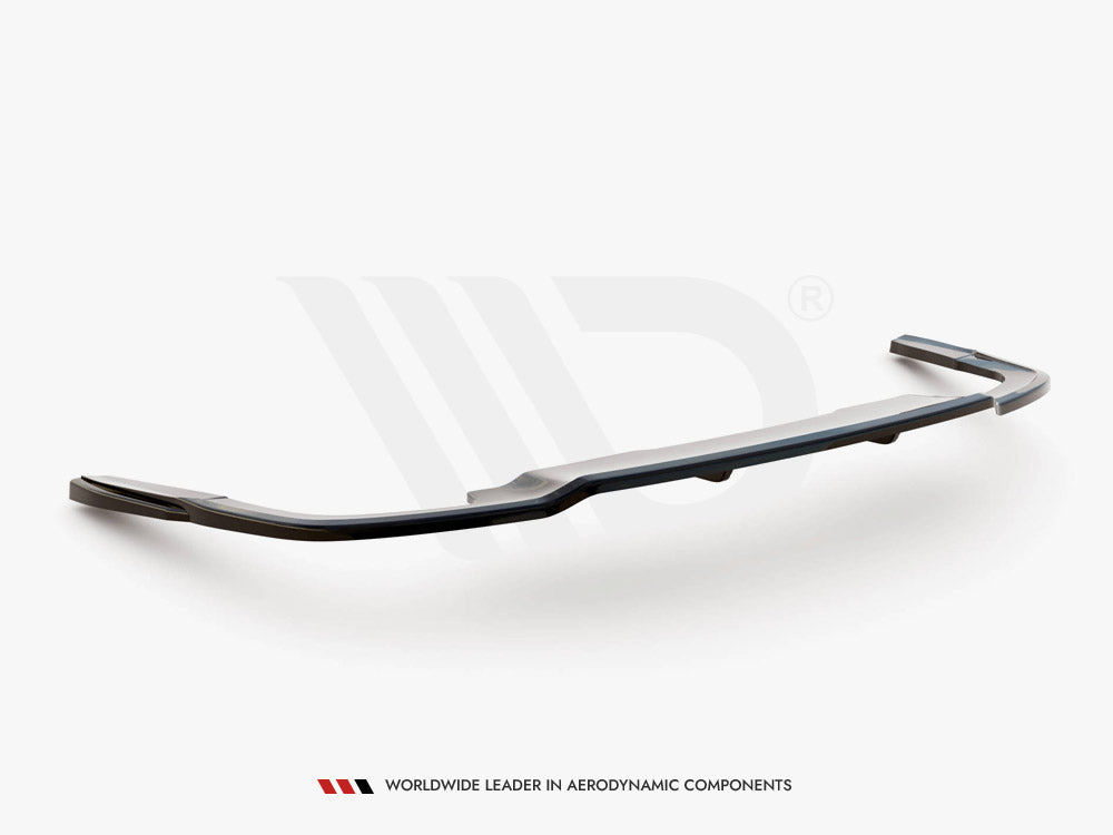 Maxton Design Central Rear Splitter (Vertical Bars) Audi A5 S-Line F5 Facelift - AU-A5-2F-SLINE-SB-RD1+RD2