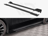 Maxton Design Street PRO Side Skirts Diffusers + Flaps Mercedes A35 AMG/AMG-Line Aero Pack W177 - MEA17735CNC-SD1+SF1