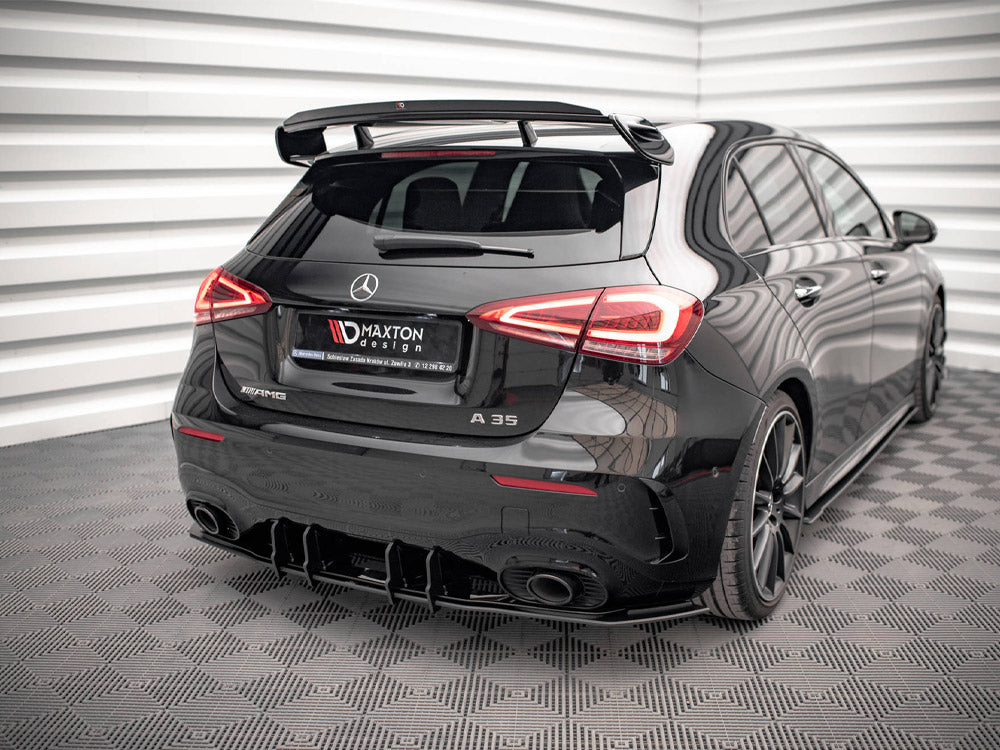 Maxton Design Street PRO Rear Diffuser Mercedes A35 AMG Hatchback Aero Pack W177 - MEA17735CNC-RS1