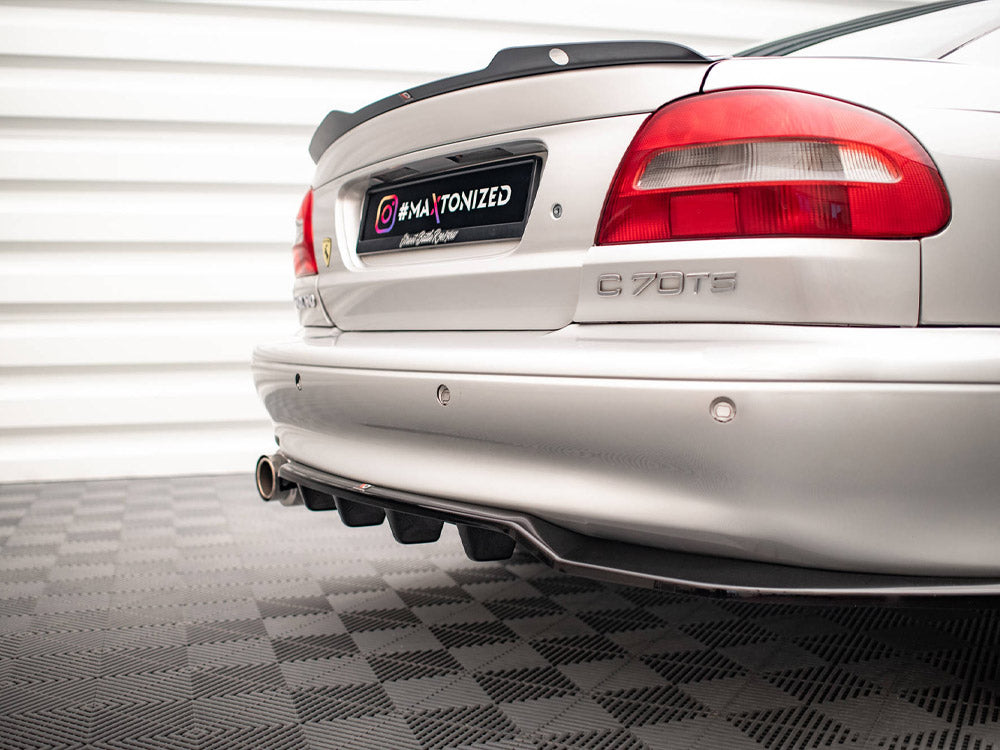 Maxton Design Central Rear Splitter (Vertical Bars) Volvo C70 Mk1 - VO-C70-1-RSD1+RD1