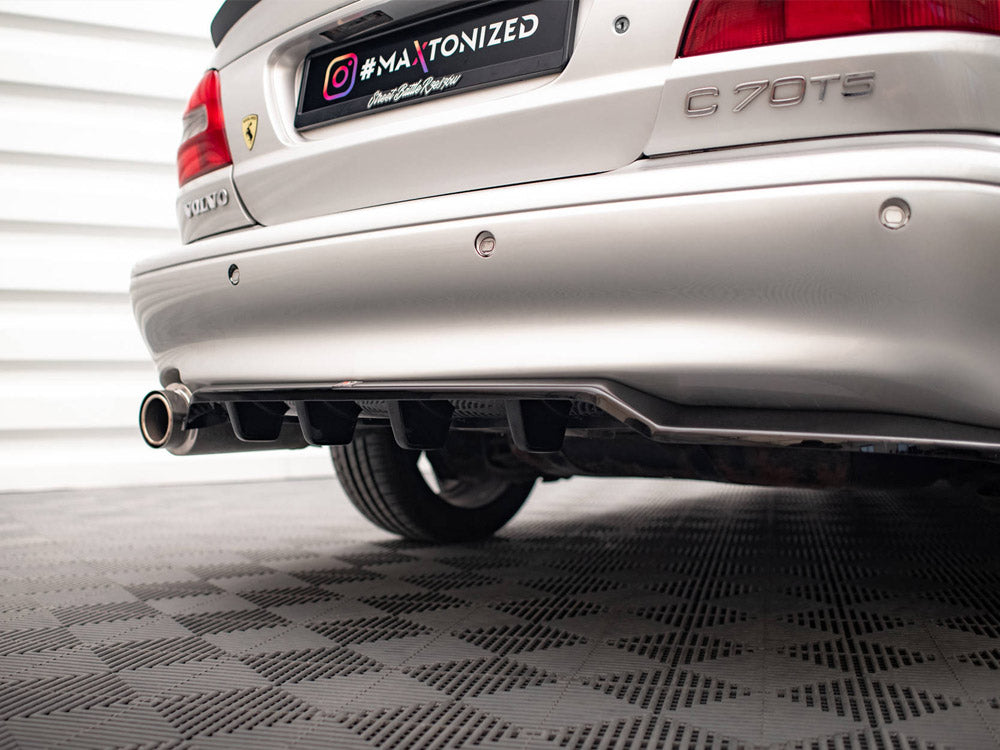 Maxton Design Central Rear Splitter (Vertical Bars) Volvo C70 Mk1 - VO-C70-1-RSD1+RD1