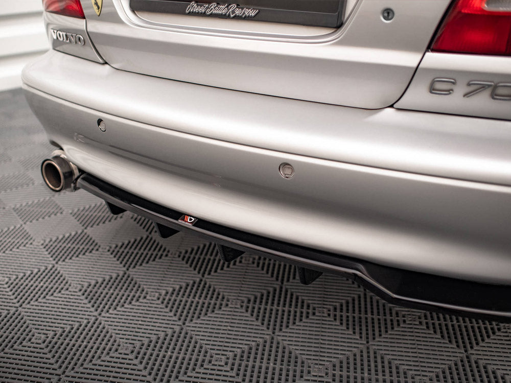 Maxton Design Central Rear Splitter (Vertical Bars) Volvo C70 Mk1 - VO-C70-1-RSD1+RD1