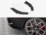 Maxton Design Street Pro Rear Side Splitters + Flaps BMW 4 M-Pack G22 - BM4G22MPACKCNC-RSD1+RSF1