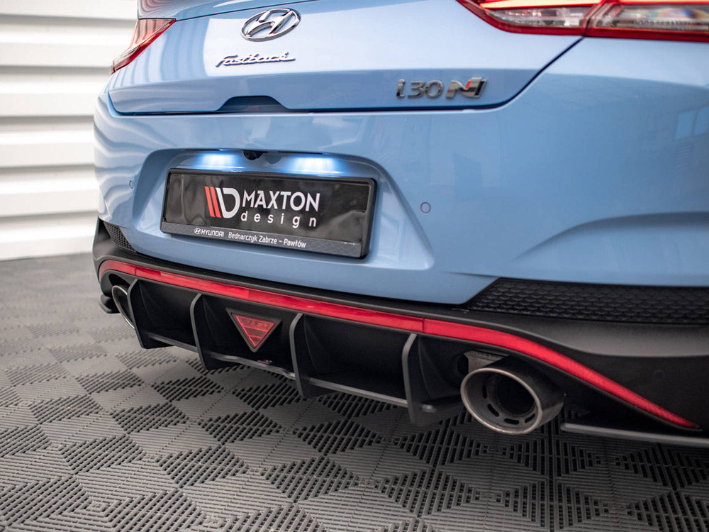 Maxton Design Street Pro Rear Diffuser Hyundai I30 N Fastback Mk3 - HYI303NFBCNC-RS1