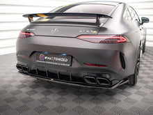 Load image into Gallery viewer, Maxton Design Central Rear Splitter (Vertical Bars) Mercedes AMG GT 63S 4-door Coupe Aero - ME-GT-4D-AMG-RD1+RD2