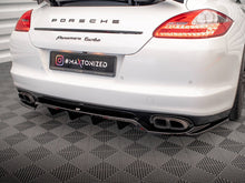 Load image into Gallery viewer, Maxton Design Central Rear Splitter (Vertical Bars) Porsche Panamera Turbo 970 - PO-PA-970-TURBO-RD1+RD2