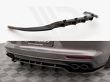 Maxton Design Central Rear Splitter (Vertical Bars) Porsche Panamera E-Hybrid 971 - PO-PA-971-H-RD1+RD2