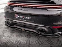 Load image into Gallery viewer, Maxton Design Central Rear Splitter (Vertical Bars) Porsche 911 Turbo S 992 - PO-911-992-TURBO-S-RD1+RD2