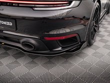 Load image into Gallery viewer, Maxton Design Central Rear Splitter (Vertical Bars) Porsche 911 Turbo S 992 - PO-911-992-TURBO-S-RD1+RD2