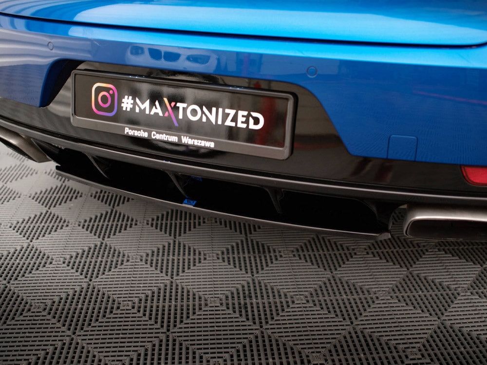 Maxton Design Central Rear Splitter Porsche Macan Mk1 - PO-MA-1-RD1