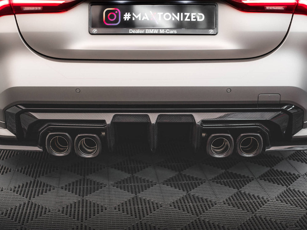 Maxton Design Carbon Fiber Rear Diffuser BMW M4 G82/M3 G80 - CF-BM-4-G82-M-RS1-245-P